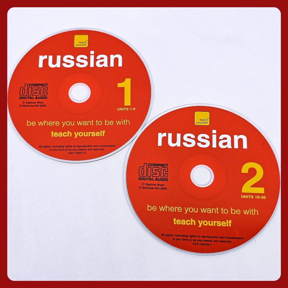McGraw-Hill Teach Yourself Russian Audio Course 2 CD Set Units 1-20 Daphne West